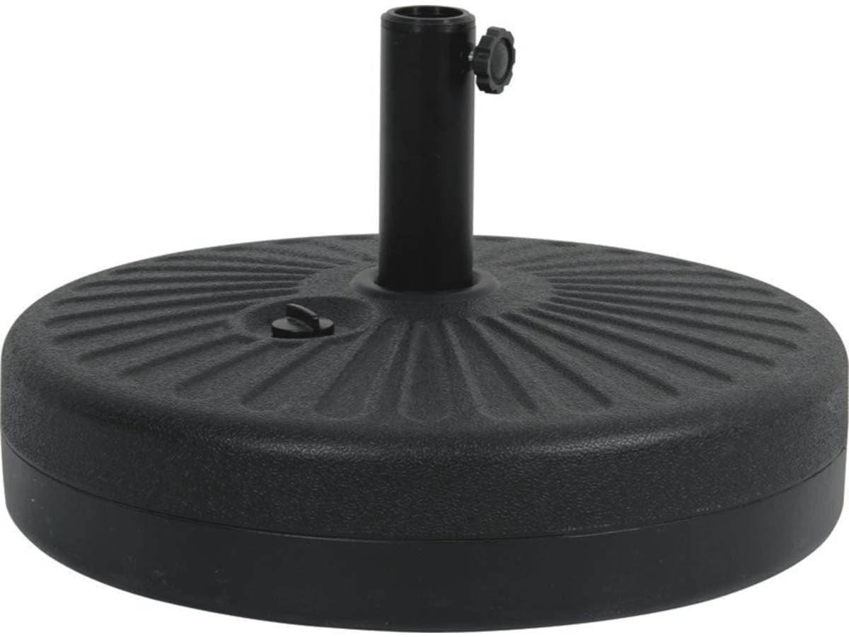 Dalle circulaire à lester pour parasol de jardin - Noir